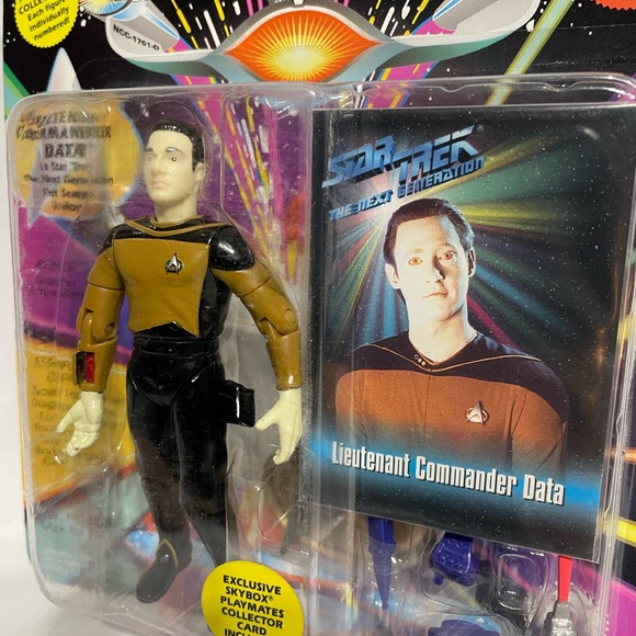 SEALED! 1993 - Star Trek TNG - DATA - Playmates Toys - VINTAGE NEXT GENERATION - Picture 4 of 5